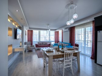 Alanya Konaklı 2+1 Tatil Dairesi | Denize 100m | Havuzlu | Arman Residence